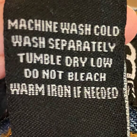 Track 23 Distressed Denim Jeans Straight Fit Mens Size 36-32 Five Pocket Design - Picture 5 of 5